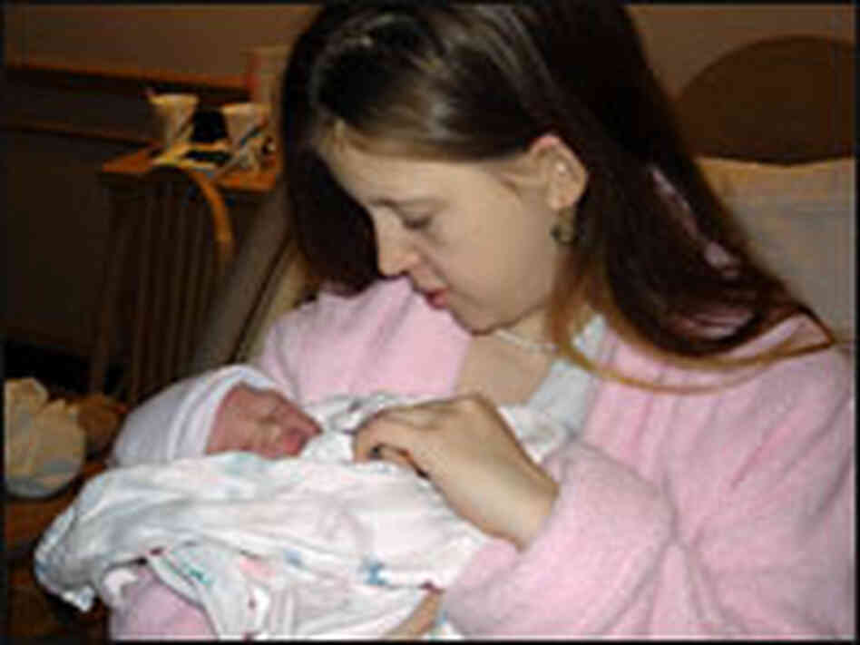 Evelyn, who asked that we not use her last name, holds her baby boy, born Dec. 22. Evelyn, who asked that we not use her last name, holds her baby boy, born Dec. 22.