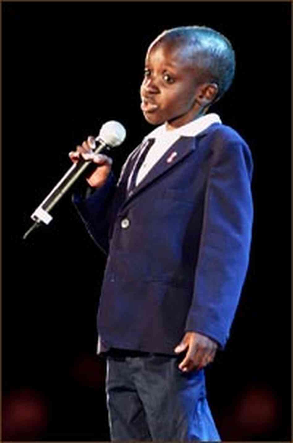 Nkosi Johnson addresses the International AIDS Conference in Durban, South Africa Nkosi Johnson addresses the International AIDS Conference in Durban, South Africa
