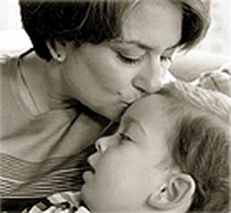 Two-year-old Adam and his mother, Bonnie. Two-year-old Adam and his mother, Bonnie.