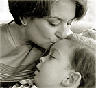 Two-year-old Adam and his mother, Bonnie.