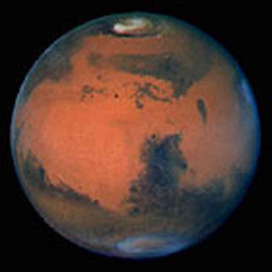 The Red Planet as seen by the Hubble space telescope. The Red Planet as seen by the Hubble space telescope.