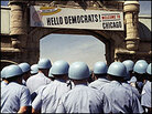 Outside the Democratic National Convention in Chicago, 1968. Outside the Democratic National Convention in Chicago, 1968.