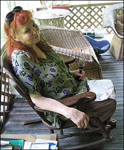 American poet Ruth Stone, at her home in Goshen, Vt.
Credit: Andrea Hsu