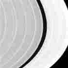 A view of Saturn's sunlit rings, taken July 1, 2004. A view of Saturn's sunlit rings, taken July 1, 2004.