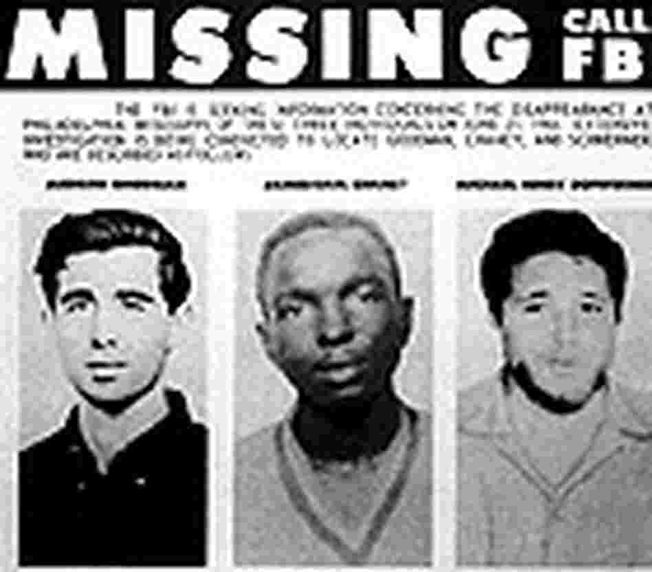 A missing persons poster for civil rights workers Andrew Goodman, James Earl Chaney and Michael Henr A missing persons poster for civil rights workers Andrew Goodman, James Earl Chaney and Michael Henr