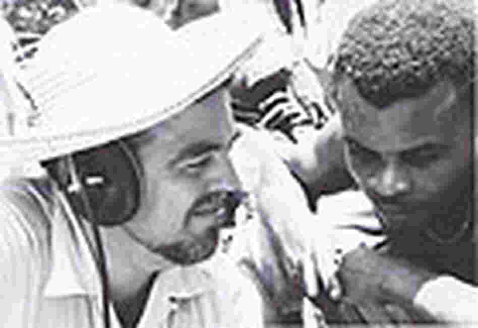 Alan Lomax recording in the Carribbean in 1962. Alan Lomax recording in the Carribbean in 1962.