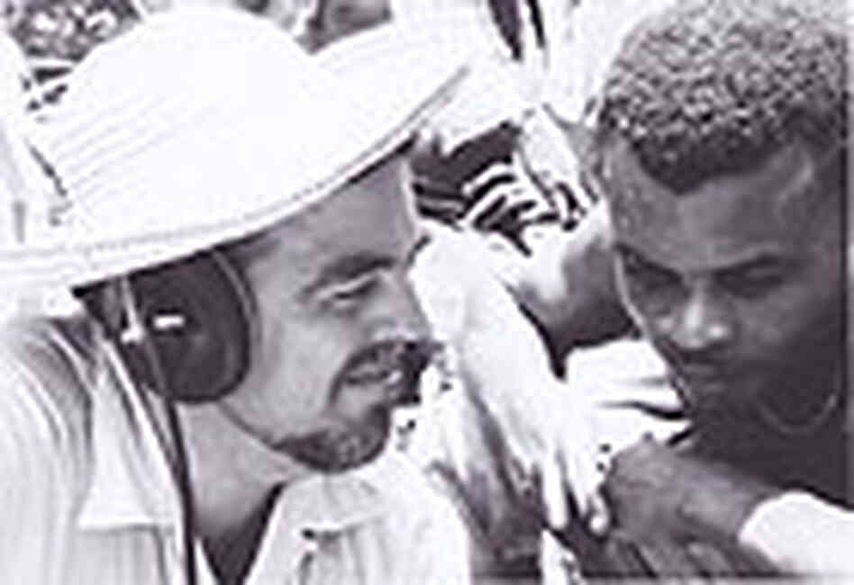Alan Lomax recording in the Carribbean in 1962. Alan Lomax recording in the Carribbean in 1962.