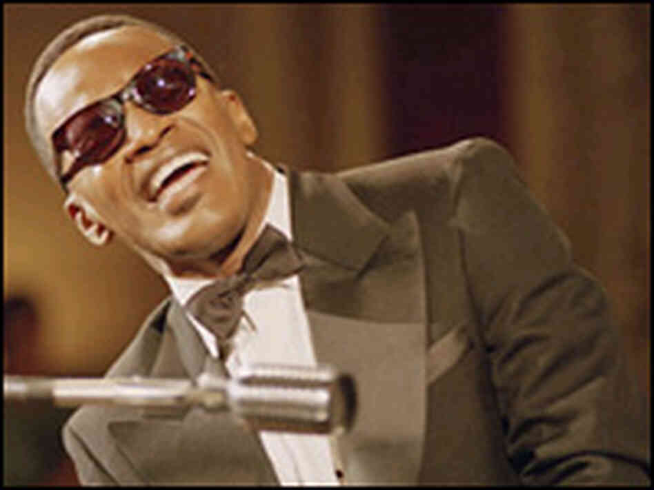 Jamie Foxx as Ray Charles in the movie 'Ray.' Jamie Foxx as Ray Charles in the movie 'Ray.'