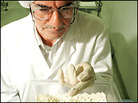 A technician at a Merck manufacturing plant performs a quality check on a batch of Vioxx. A technician at a Merck manufacturing plant performs a quality check on a batch of Vioxx.