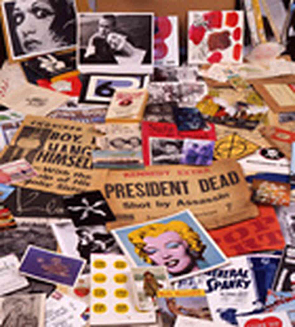 Clippings, sketches and letters collected by Warhol. Clippings, sketches and letters collected by Warhol.