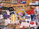 Clippings, sketches and letters collected by Warhol. Clippings, sketches and letters collected by Warhol.