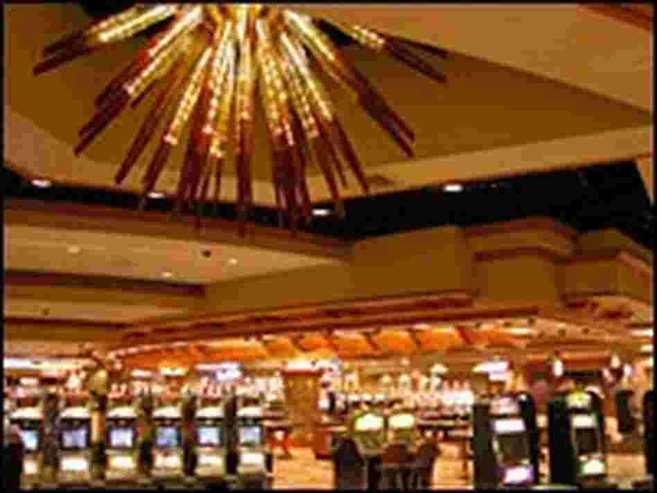 Inside the Chumash tribal casino in Santa Ynez, Calif.