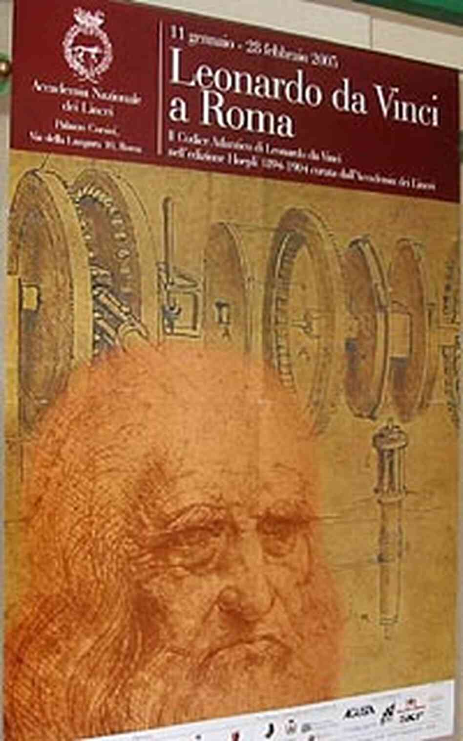 A poster for "A Curious Genius" in Rome. A poster for "A Curious Genius" in Rome.