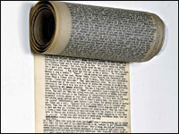 'On the Road' scroll