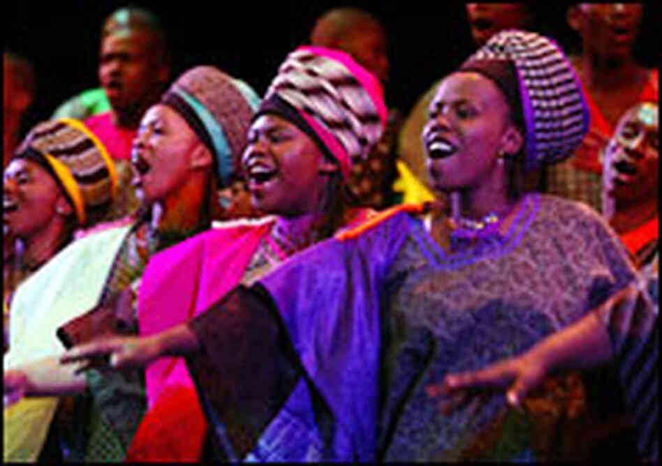 The Soweto Gospel Choir in concert. The Soweto Gospel Choir in concert.