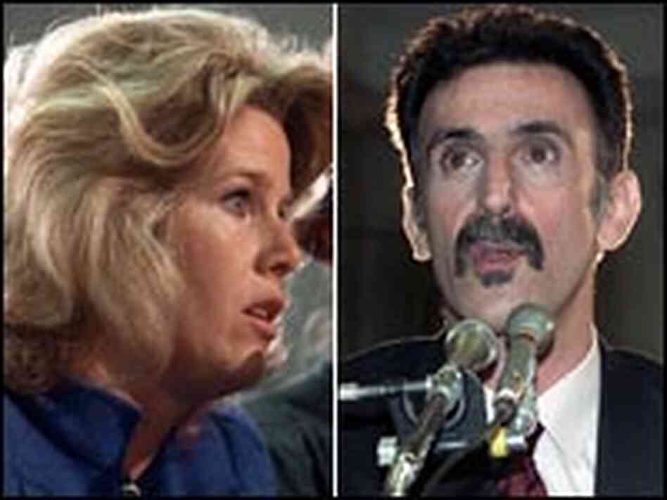 Tipper Gore and Frank Zappa Tipper Gore and Frank Zappa