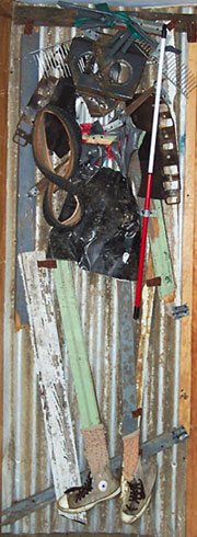 Detail of 'Aunt Bessie' sculpture by Charlie Lucas