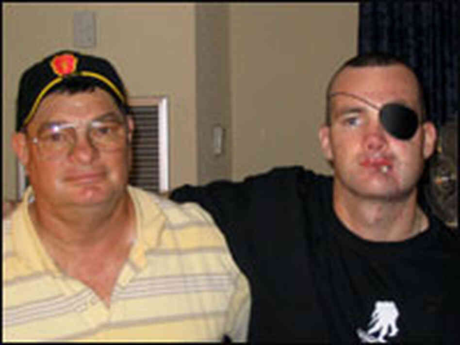 Spc. Bartlett and his father Chuck Bartlett Spc. Bartlett and his father Chuck Bartlett