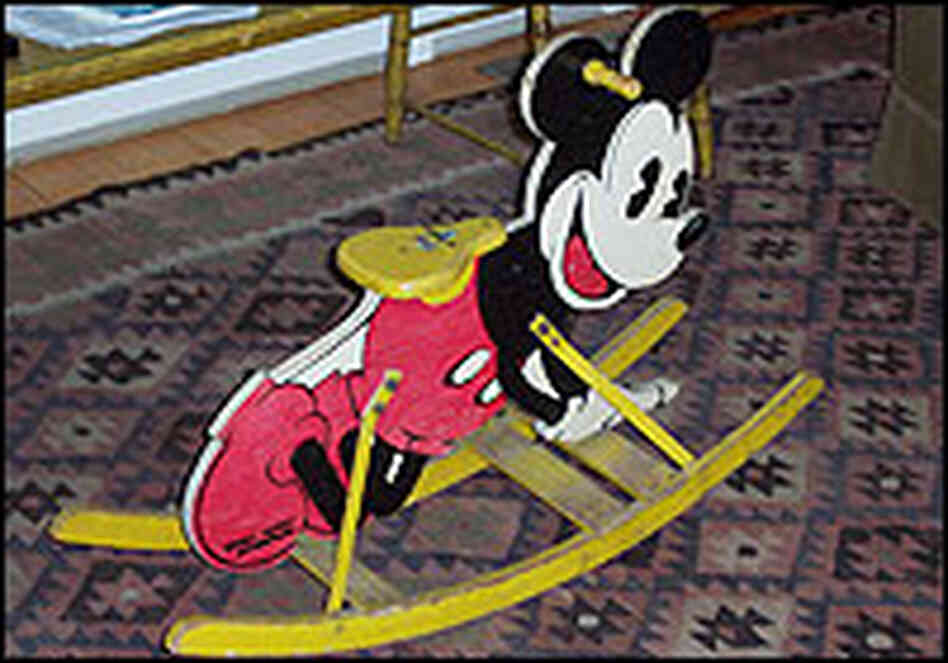 Mickey Mouse rocking chair owned by Maurice Sendak. Mickey Mouse rocking chair owned by Maurice Sendak.