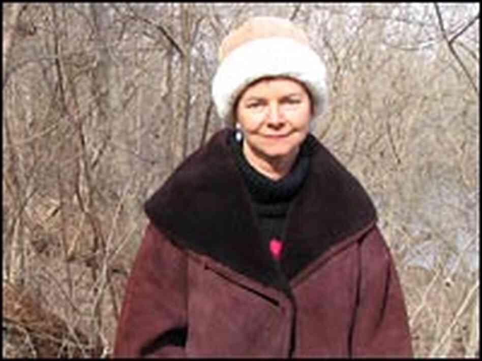Geraldine Brooks at the site of the Battle of Ball's Bluff