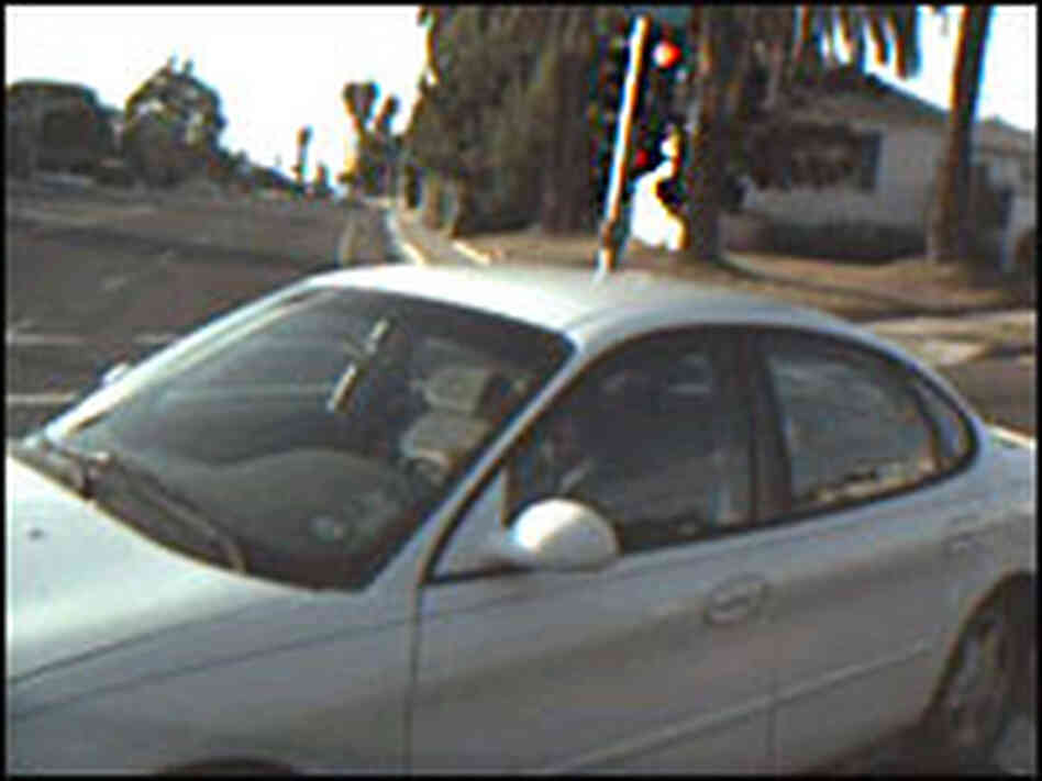 DriveCam image of fender bender from running red light DriveCam image of fender bender from running red light