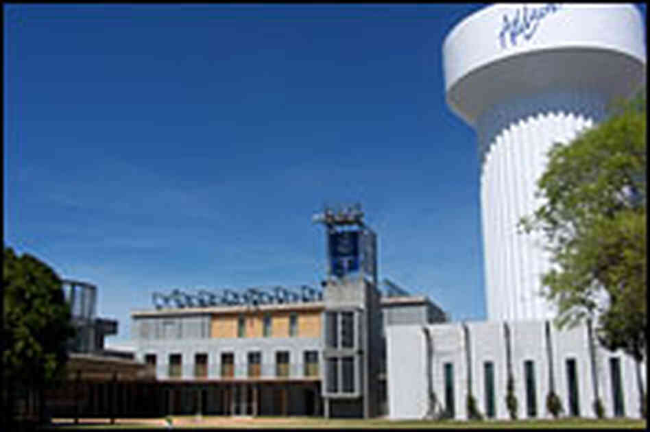The WaterTower Theatre, is dwarfed by the structure that gives it its name. The WaterTower Theatre, is dwarfed by the structure that gives it its name.