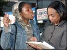 Ginneh Thomas as Latisha and Casaundra Freeman as Yvonne in 'The Story' Ginneh Thomas as Latisha and Casaundra Freeman as Yvonne in 'The Story'