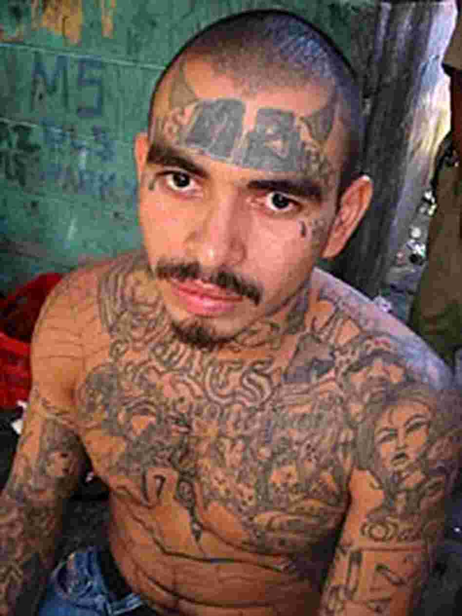 David Eurgenia, a Mara Salvatrucha member, in a Honduran prison