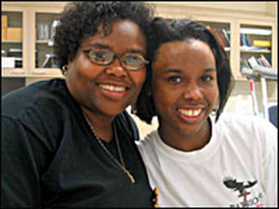 Connie Spinks with her mother, Annette. Connie Spinks with her mother, Annette.