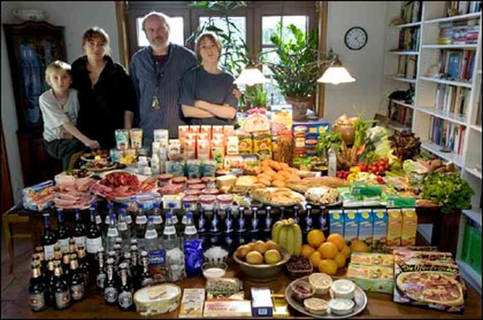 The Melander family, in the dining room of their home in Bargteheide, Germany The Melander family, in the dining room of their home in Bargteheide, Germany