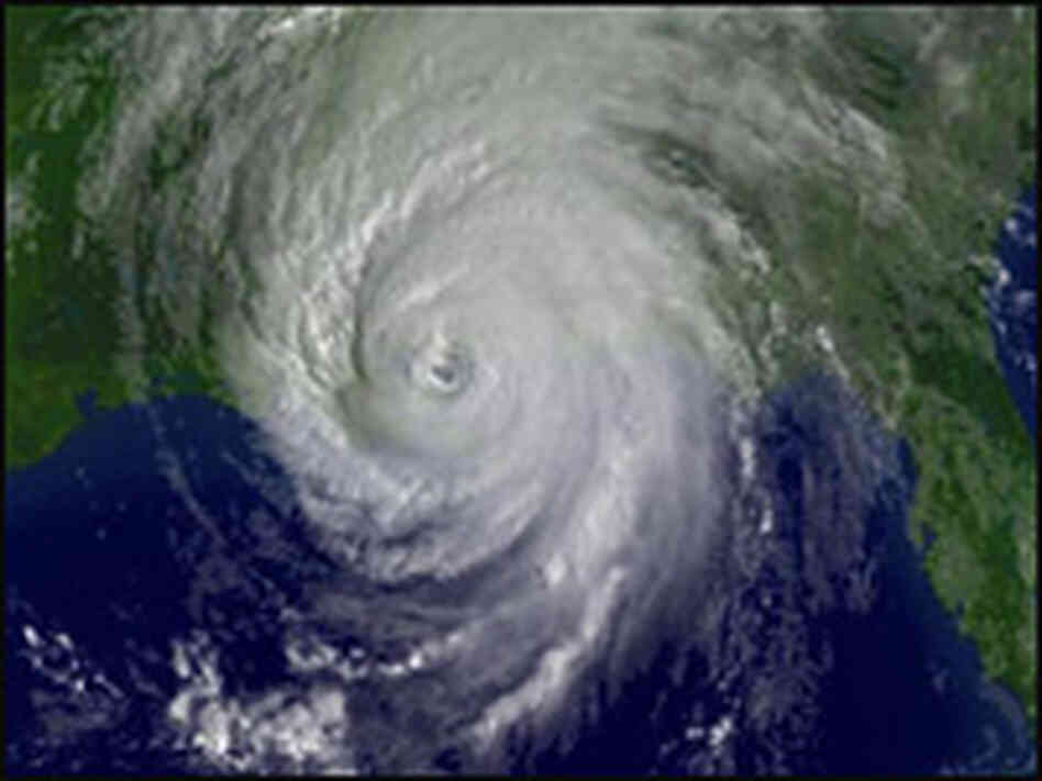 Katrina Makes Landfall Satellite Image Katrina Makes Landfall Satellite Image