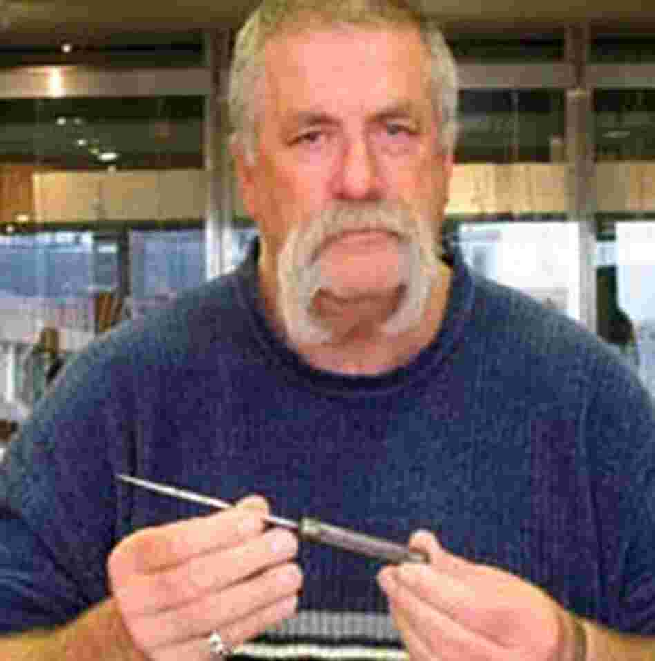 Howard Dully holding one of Dr. Walter Freeman's original ice picks, January 2004. Howard Dully holding one of Dr. Walter Freeman's original ice picks, January 2004.