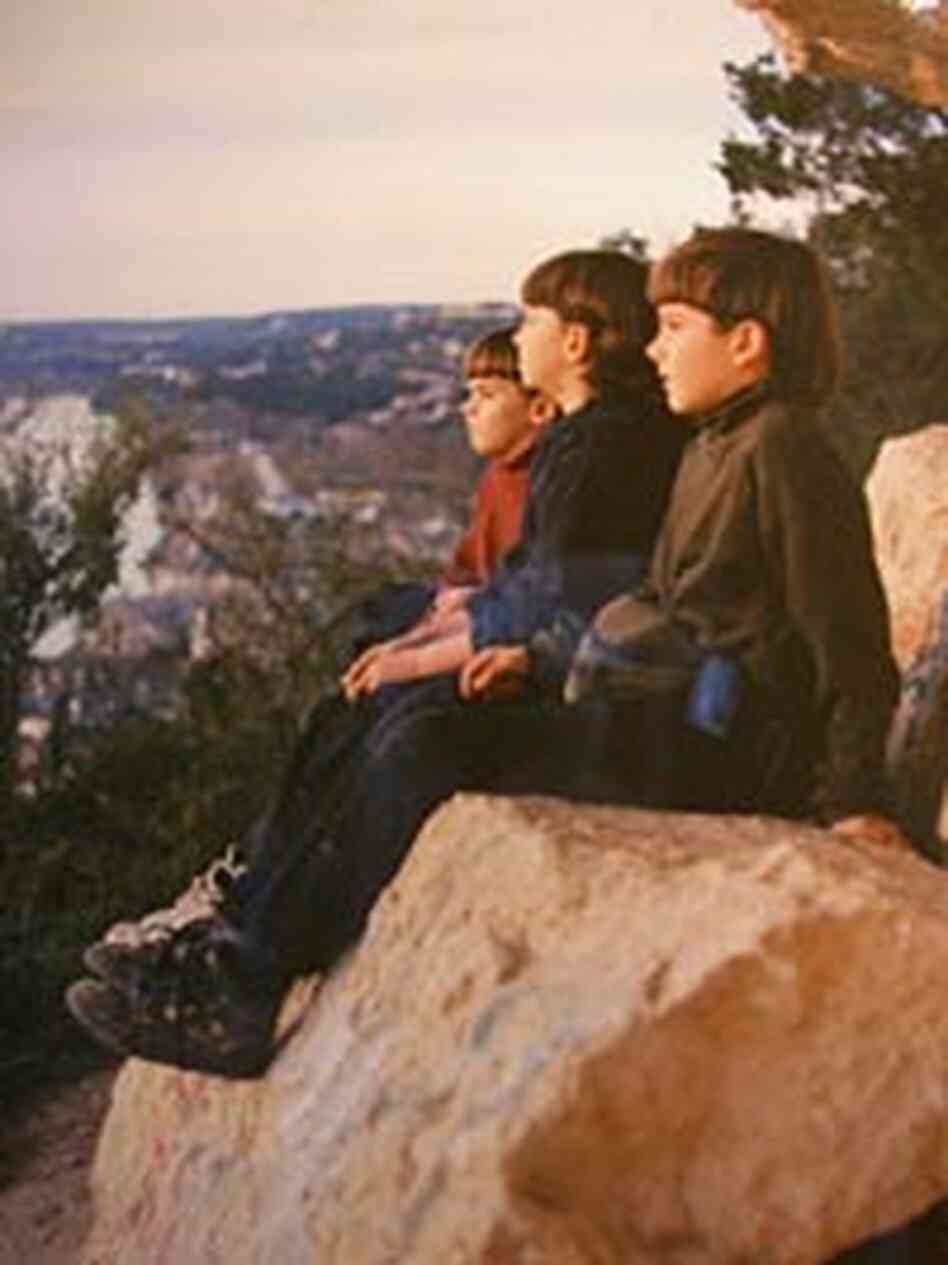 Calen Robertson, center, and his two brothers at Mt. Bonnell, overlooking Austin, Texas. Calen Robertson, center, and his two brothers at Mt. Bonnell, overlooking Austin, Texas.