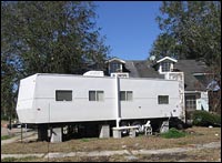 The only FEMA trailer on Honeysuckle Lane.