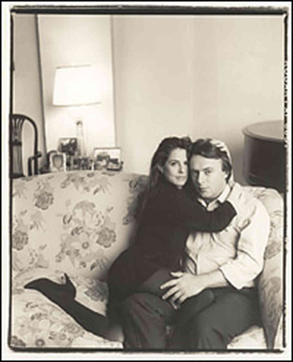 Christopher Hitchens and his wife, Carol Blue, in 1990