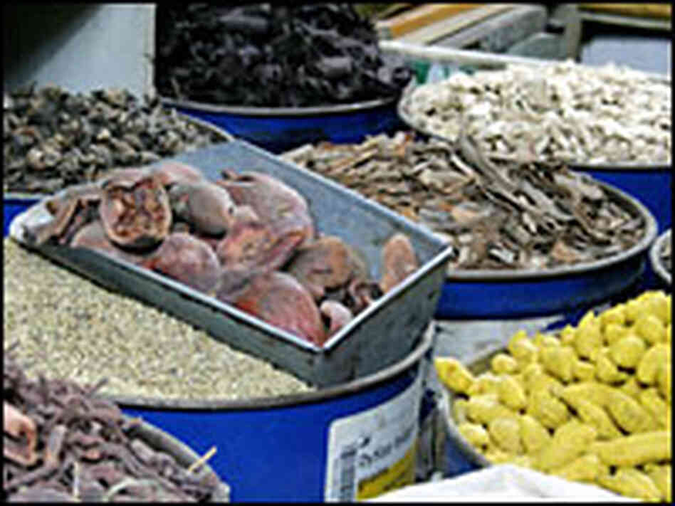 A dye merchant's wares are displayed in Kabul's bustling Mandha-i Bazaar. A dye merchant's wares are displayed in Kabul's bustling Mandha-i Bazaar.