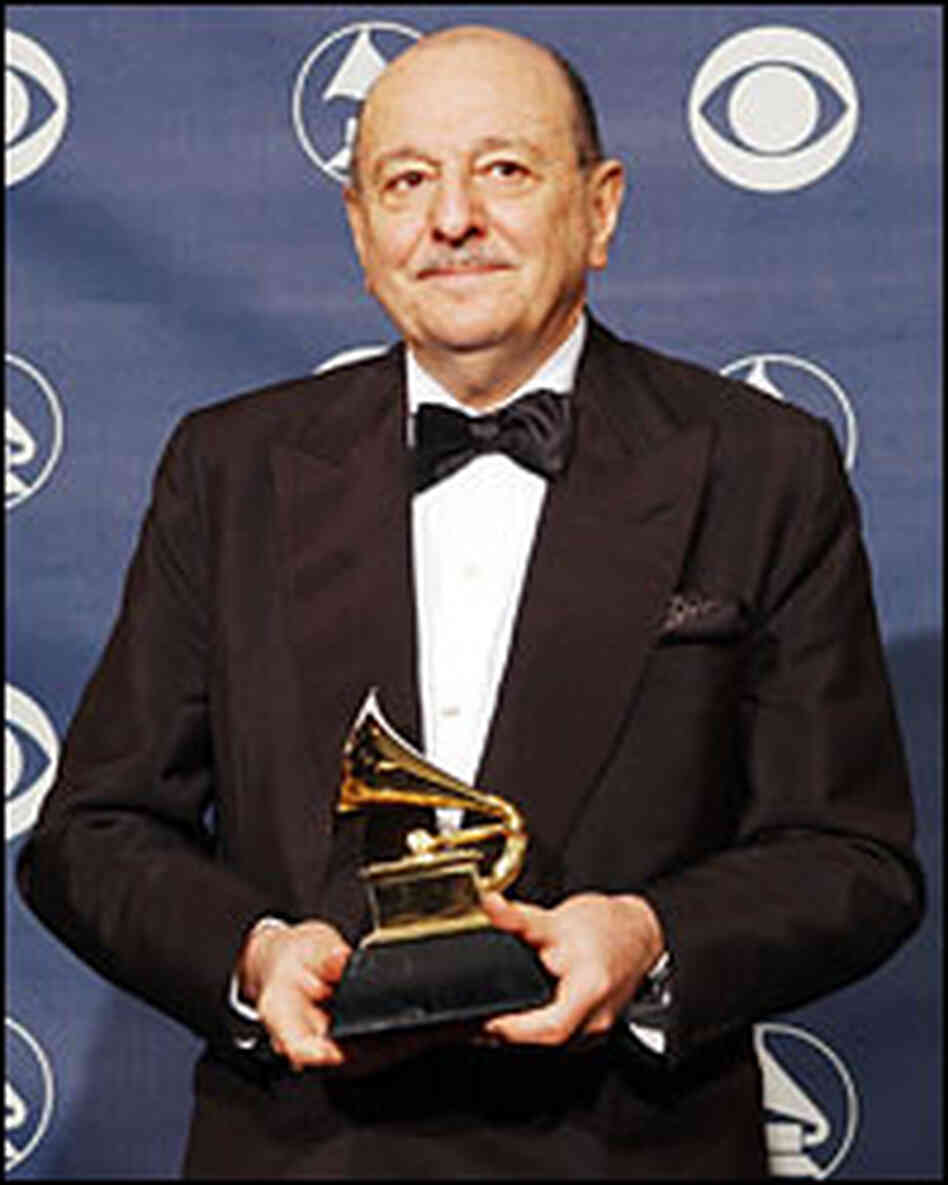 Arif Mardin poses backstage at the Grammy Awards in 2003 Arif Mardin poses backstage at the Grammy Awards in 2003