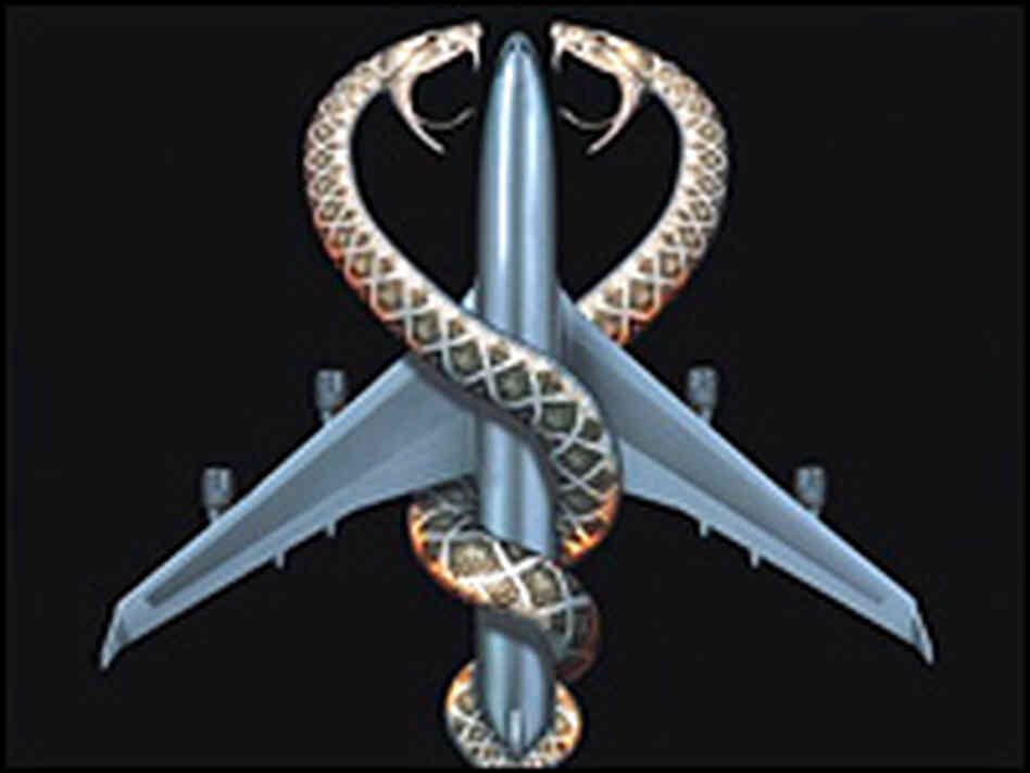 Detail from a poster for the upcoming film 'Snakes on a Plane'. Detail from a poster for the upcoming film 'Snakes on a Plane'.