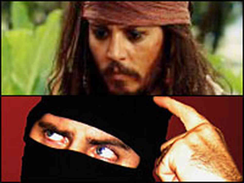 What happens when a ninja takes on a pirate? What happens when a ninja takes on a pirate?