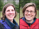 Researchers Ellen Schmitt and Jen Jenkins Researchers Ellen Schmitt and Jen Jenkins