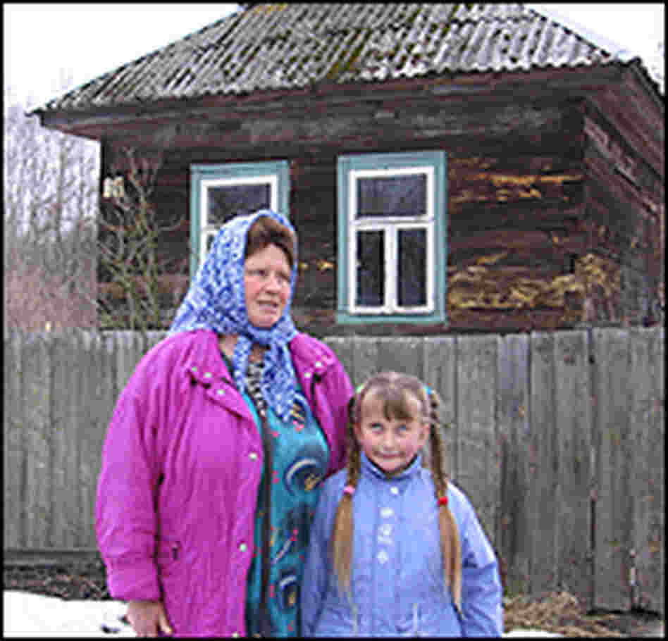 Lydia Savenko, 53, and her 6-year-old daughter, Maria
