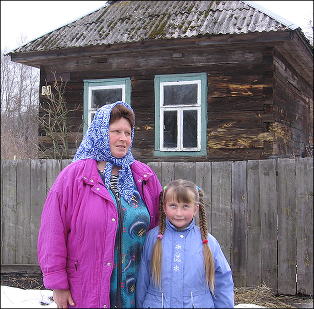 Lydia Savenko, 53, and her 6-year-old daughter, Maria