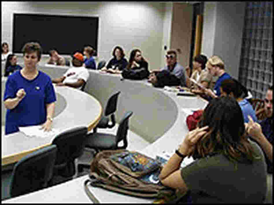 A classroom at Gallaudet A classroom at Gallaudet