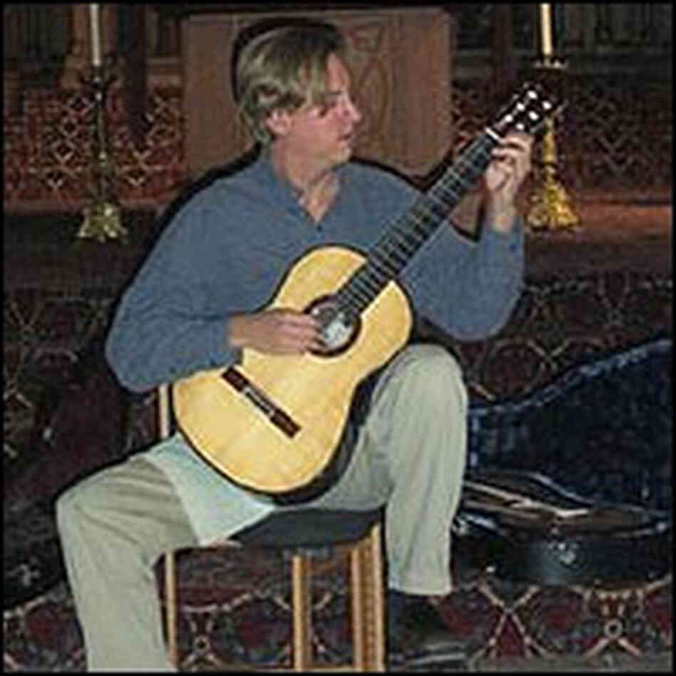 Playing guitar at St. Stanislaus is Jason Vieaux Playing guitar at St. Stanislaus is Jason Vieaux