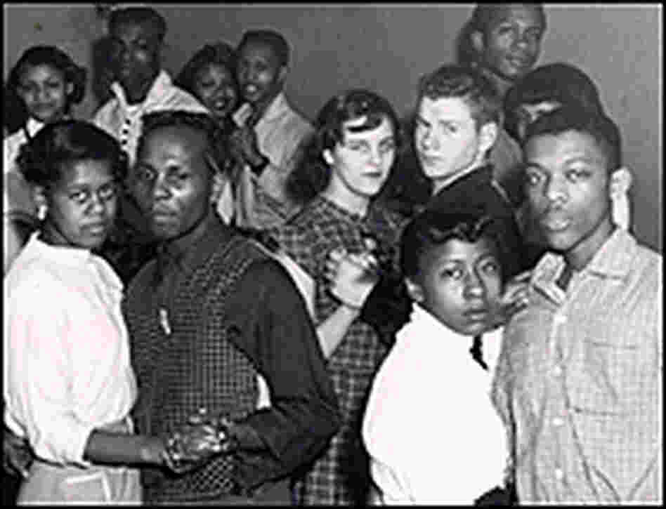 Blacks and whites at a school dance in Covert in the 1950s.
