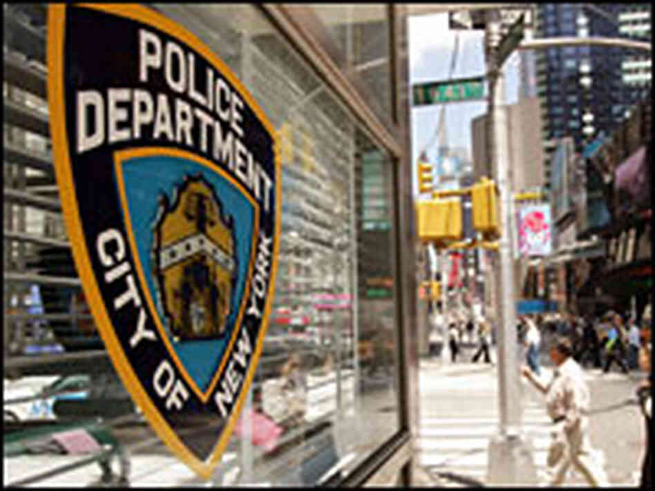 Above, the Times Square police office in New York City. Above, the Times Square police office in New York City.