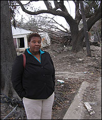 Pam Dashiell, a community activist in New Orleans' Lower Ninth Ward.