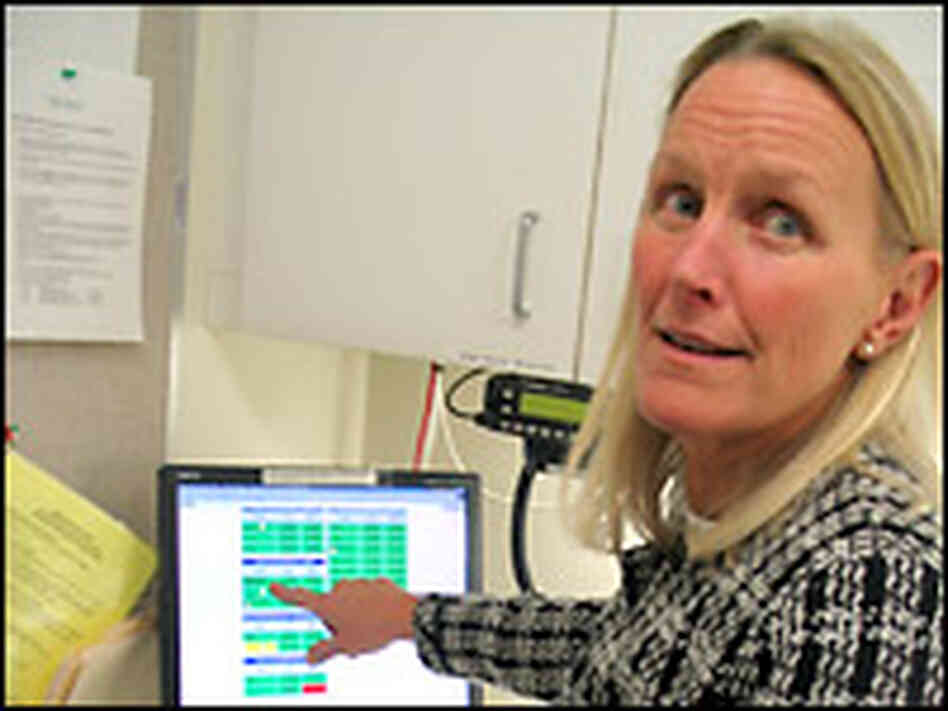 Nurse Chris Martin at Harborview Hospital in Seattle. Credit: Richard Knox, NPR. Nurse Chris Martin at Harborview Hospital in Seattle. Credit: Richard Knox, NPR.