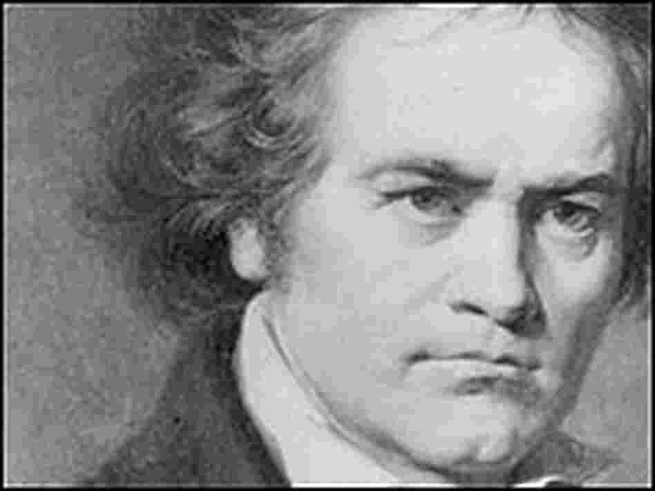 Beethoven, from a sketch in the early 1800s. Beethoven, from a sketch in the early 1800s.