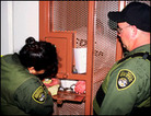 Prisoner gets handcuffed at Pelican Bay